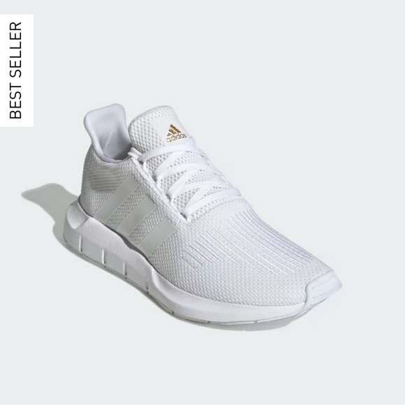 Adidas Swift Run Shoes White and Gold - Picture 9 of 9